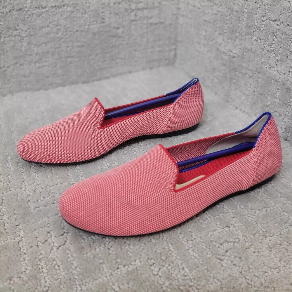 Rothy's The Loafers Women's Size 8 US Red Lollipop Textile Slip On Flat Shoes - Picture 7 of 11